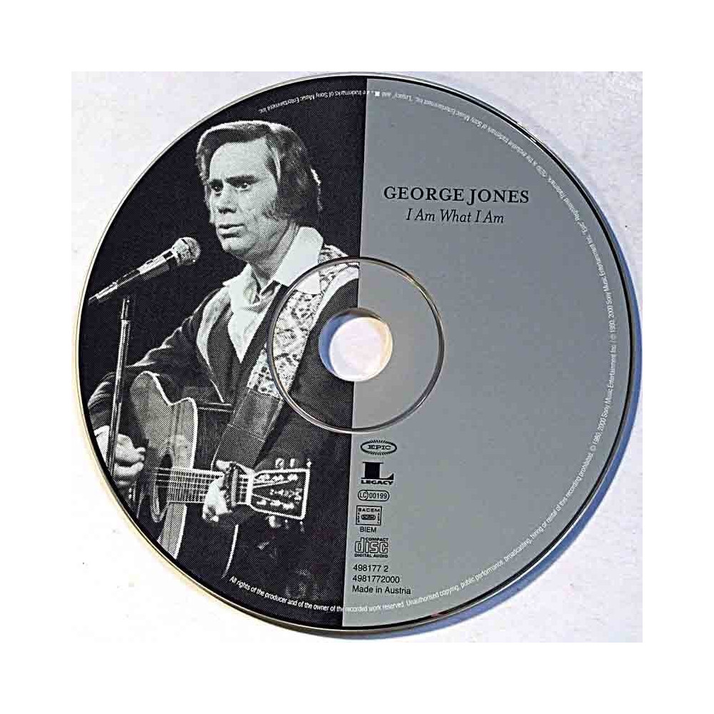 Jones George 1980 498 177-2 I AM WHAT I AM +4 BONUS tracks CD no sleeve