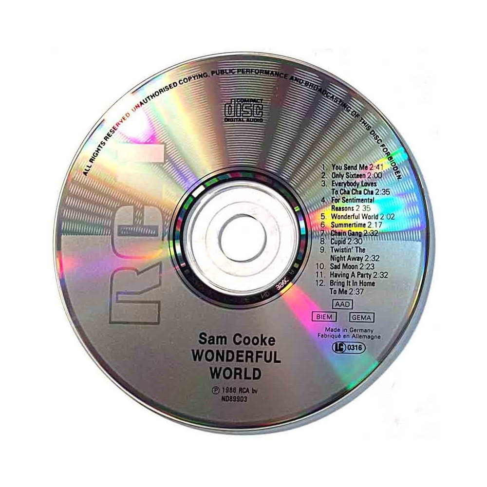 Cooke Sam 1986 ND 89903 WONDERFUL WORLD CD utan omslag