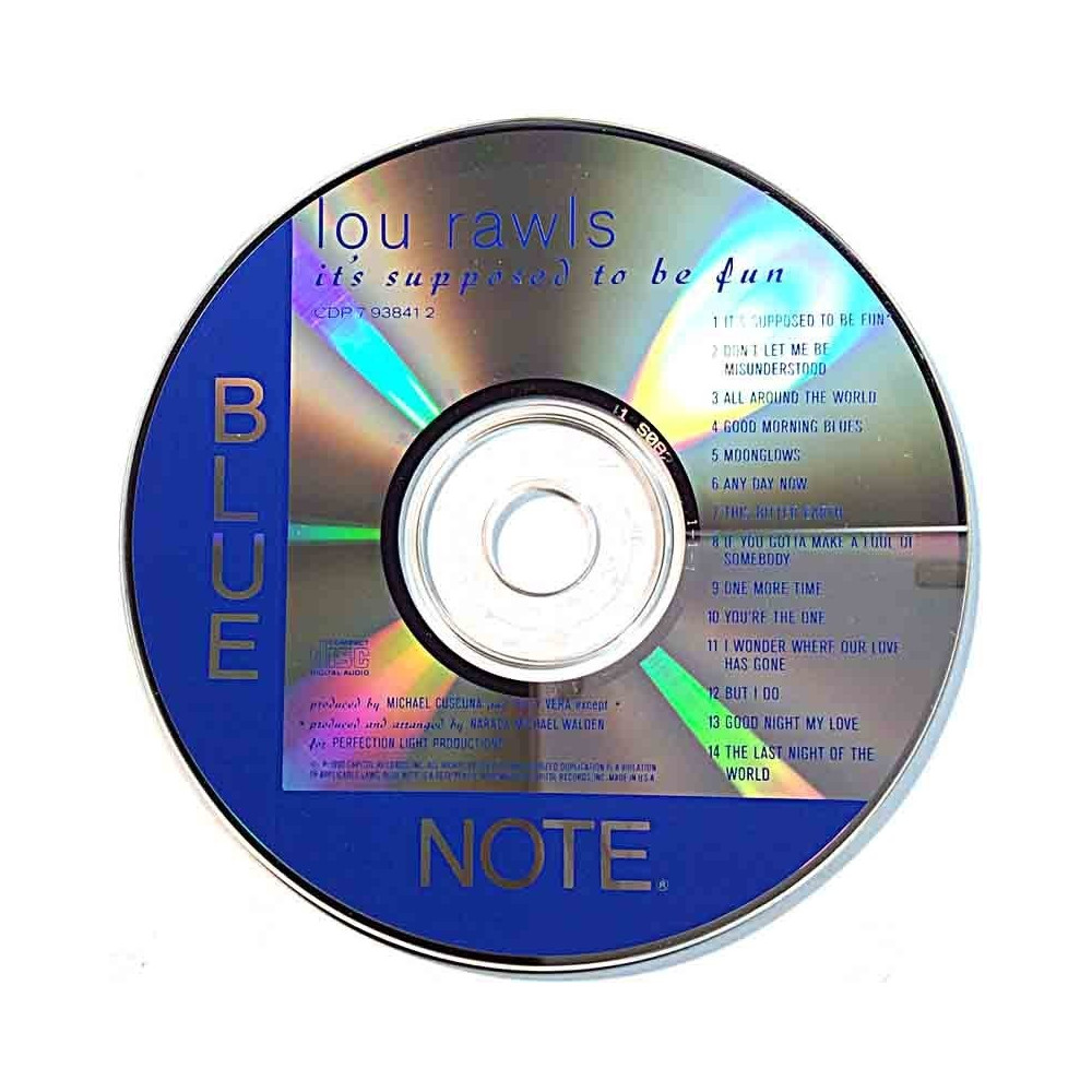 Rawls Lou 1990 93841 2 IT'S SUPPOSED TO BE FUN CD no sleeve