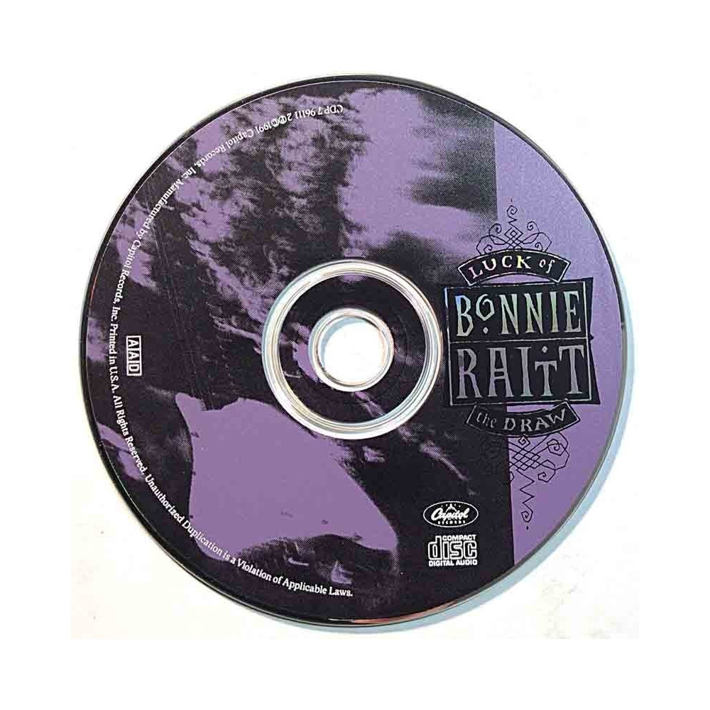 Raitt Bonnie: Luck Of The Draw  kansi Ei kuvakantta levy EX kanneton CD