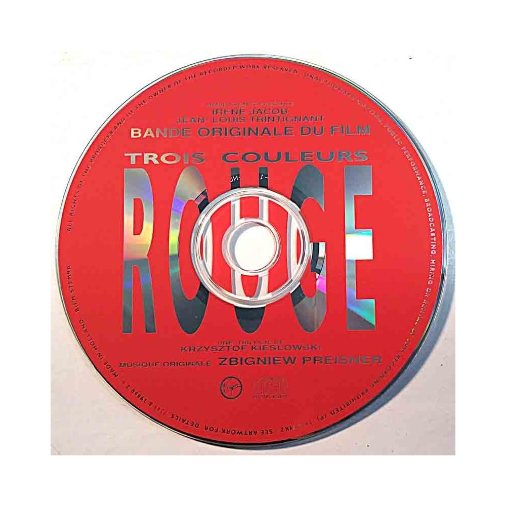 Soundtrack 1994 8398602 Trois Couleurs Rouge CD no sleeve