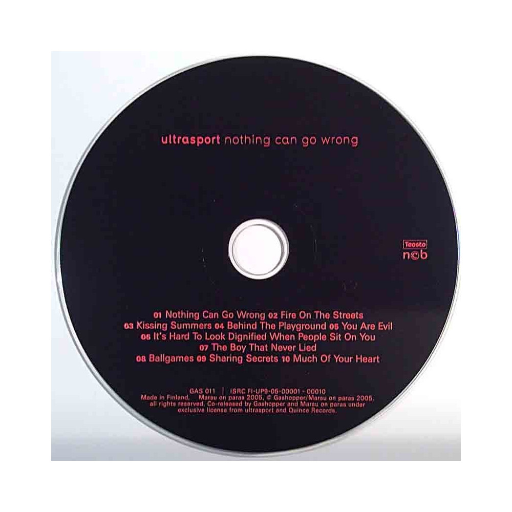 Ultrasport 2005 GAS 4 Nothing Can Go Wrong CD no sleeve