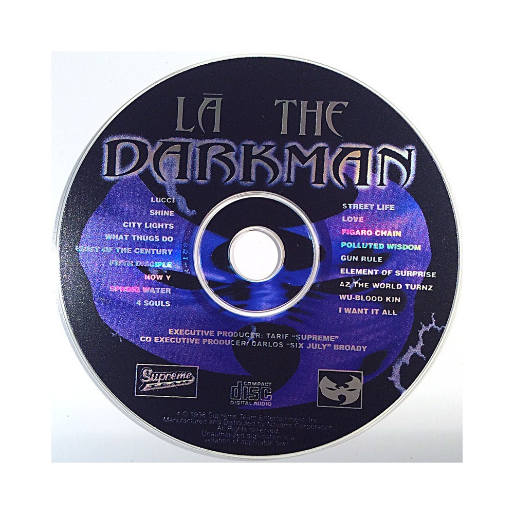 La’ The Darkman 1998 0066322 Heist Of Century CD no sleeve