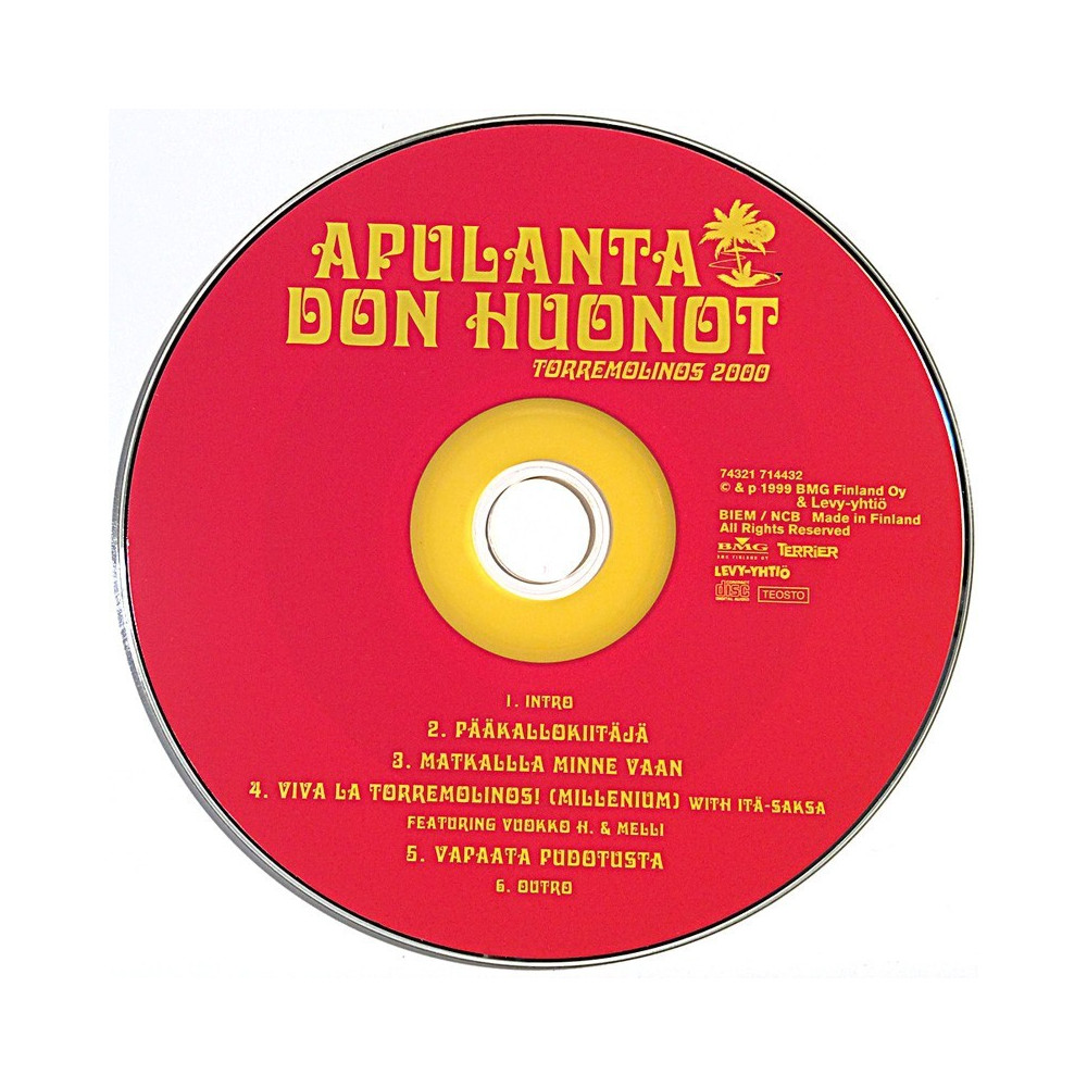 Apulanta/ Don Huonot 1999 74321714432 Torremolinos 2000 -EP CD no sleeve