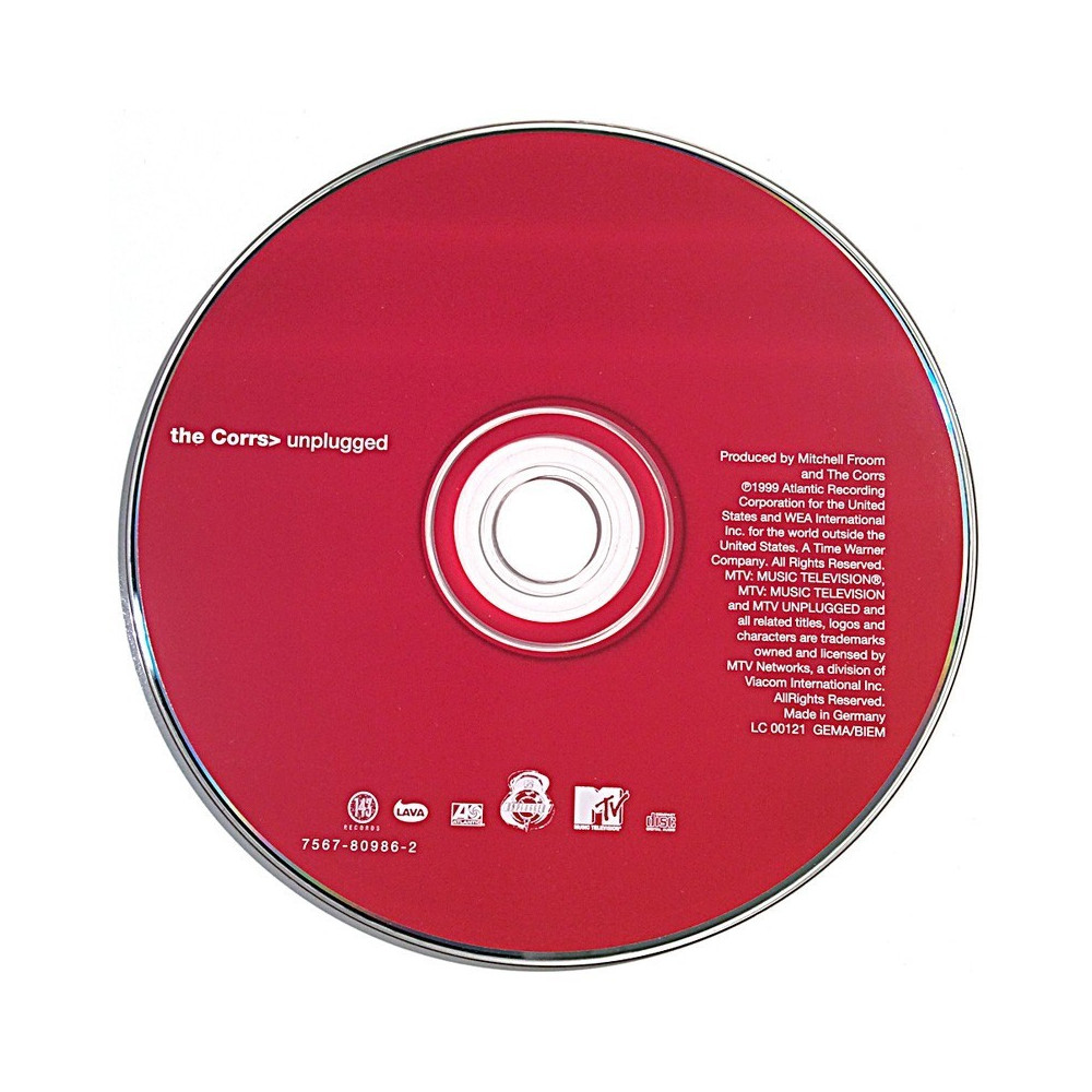 Corrs: Unplugged  kansi Ei kuvakantta levy EX kanneton CD