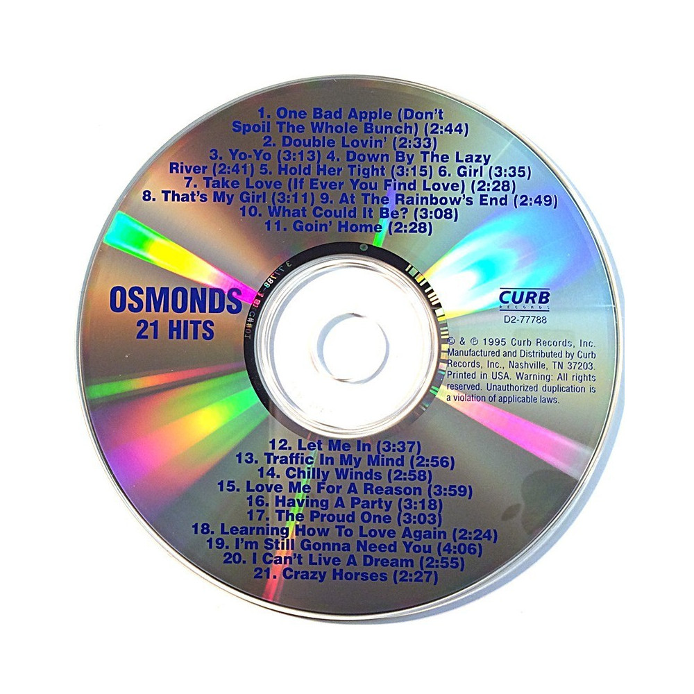 Osmonds 1971-75 D2 77788 Very Best Of ( 24 Raitaa) CD utan omslag