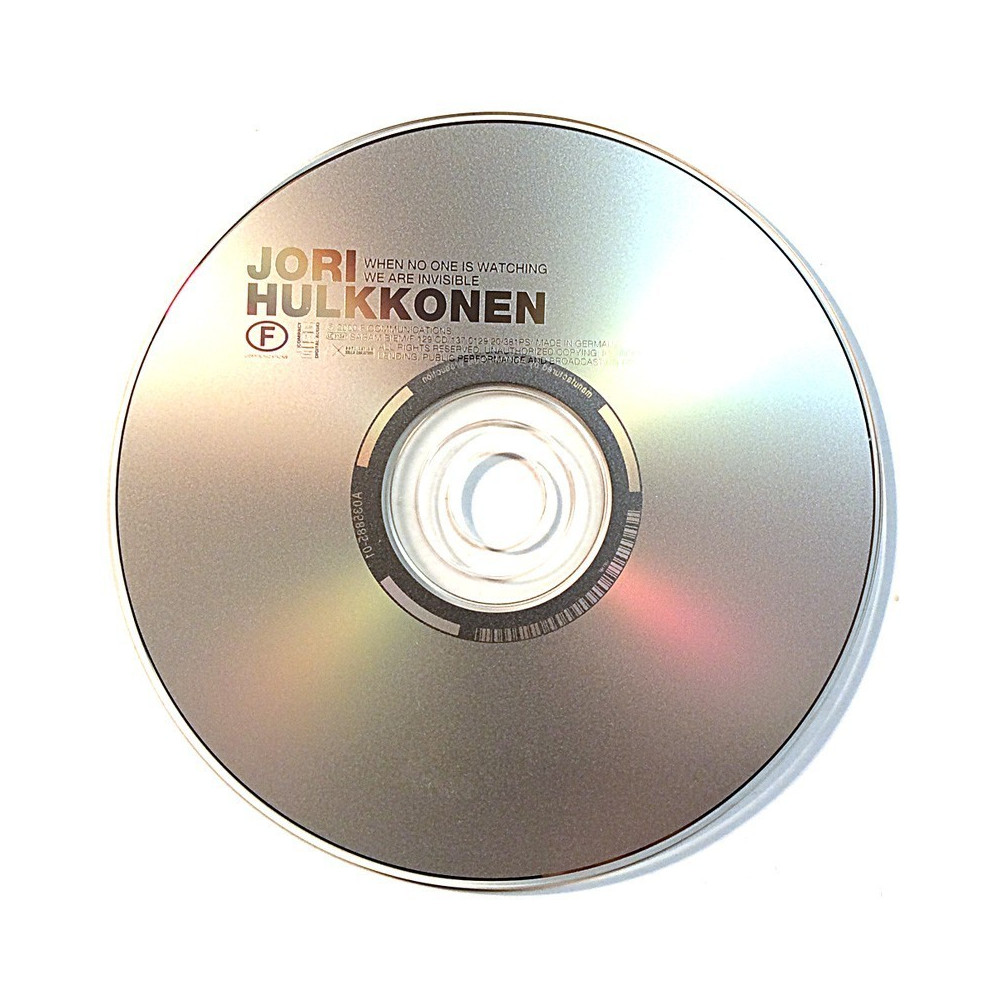 Hulkkonen Jori 2000 137012920 When No One Is Watching CD no sleeve