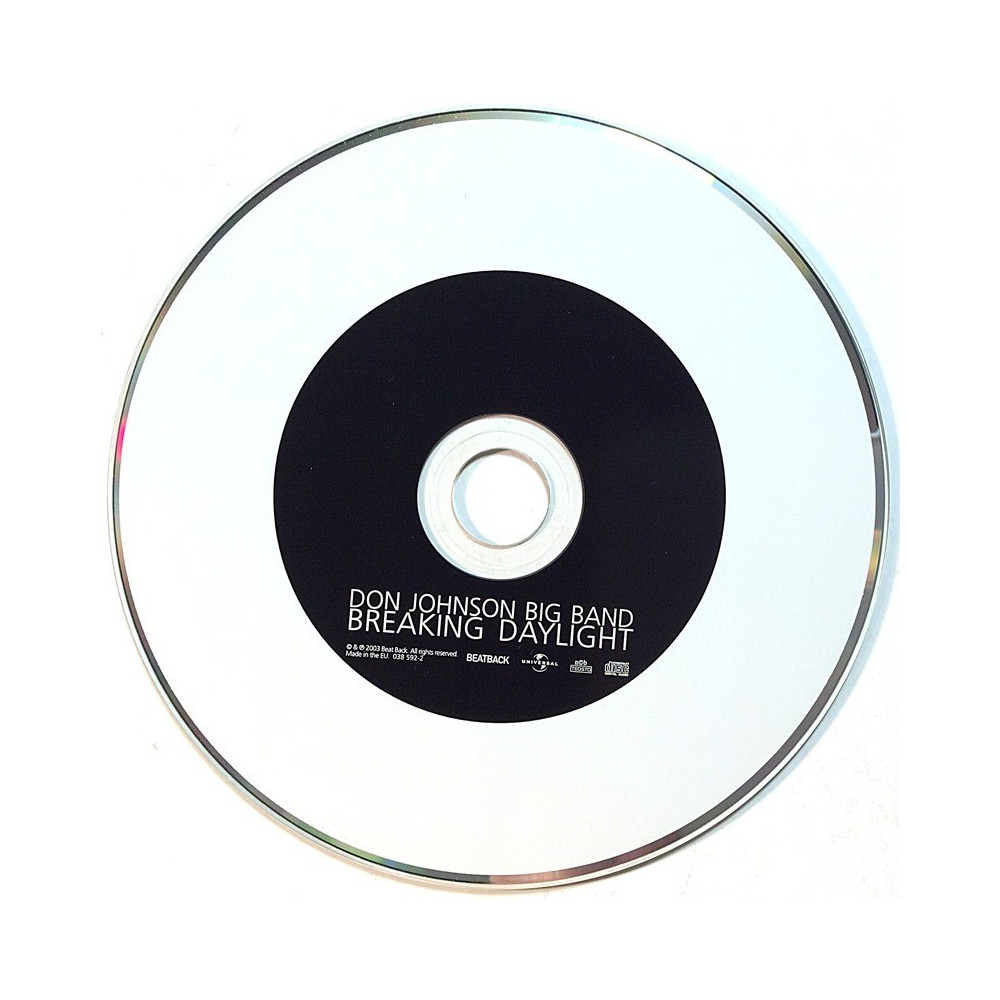 Don Johnson Big Band: Breaking Daylight  kansi Ei kuvakantta levy EX kanneton CD