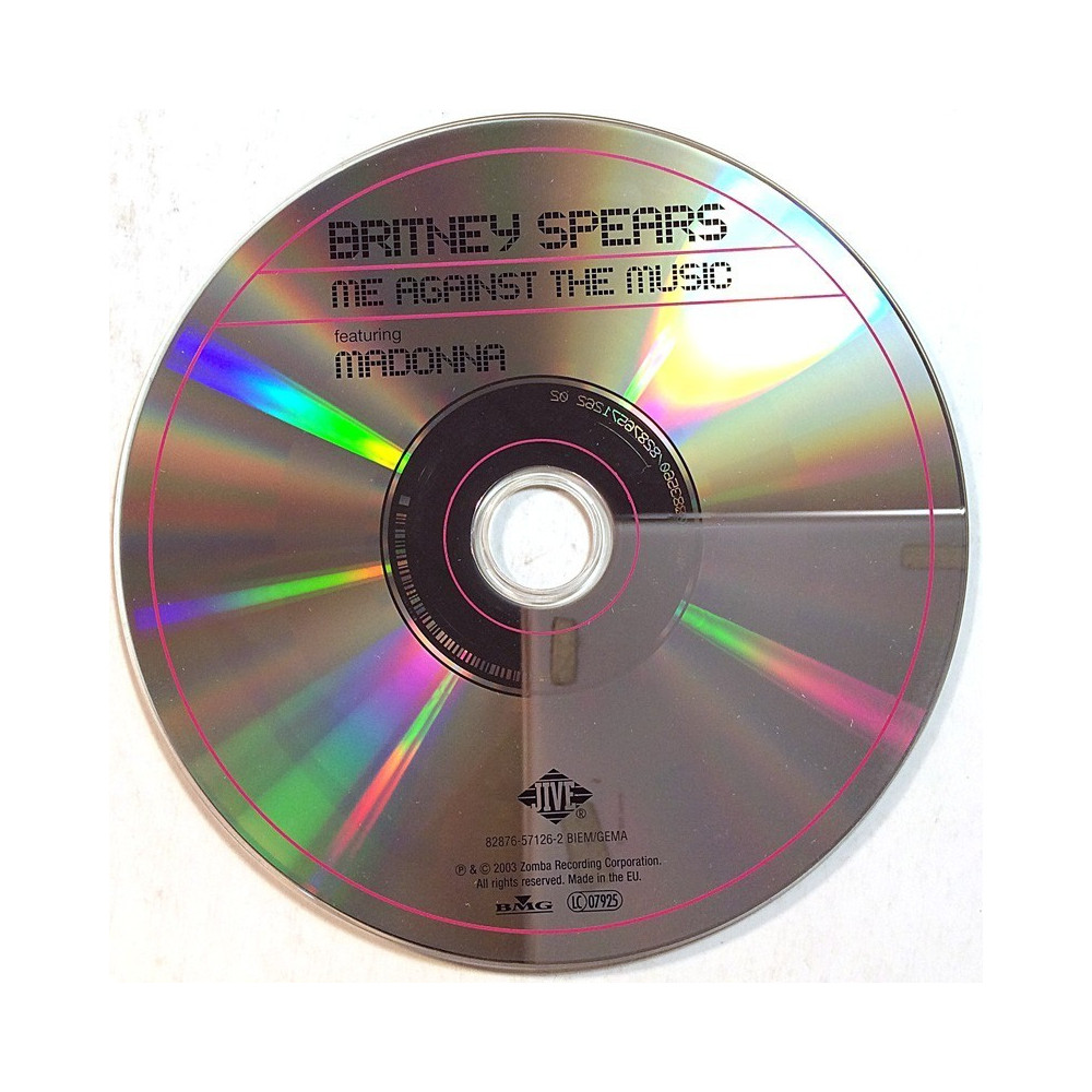 Spears Britney 2003  Me Against Music cd-single CD utan omslag