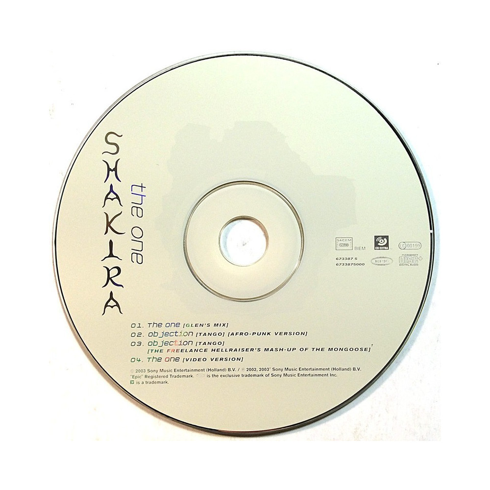 Shakira 2003  One cd-single CD utan omslag