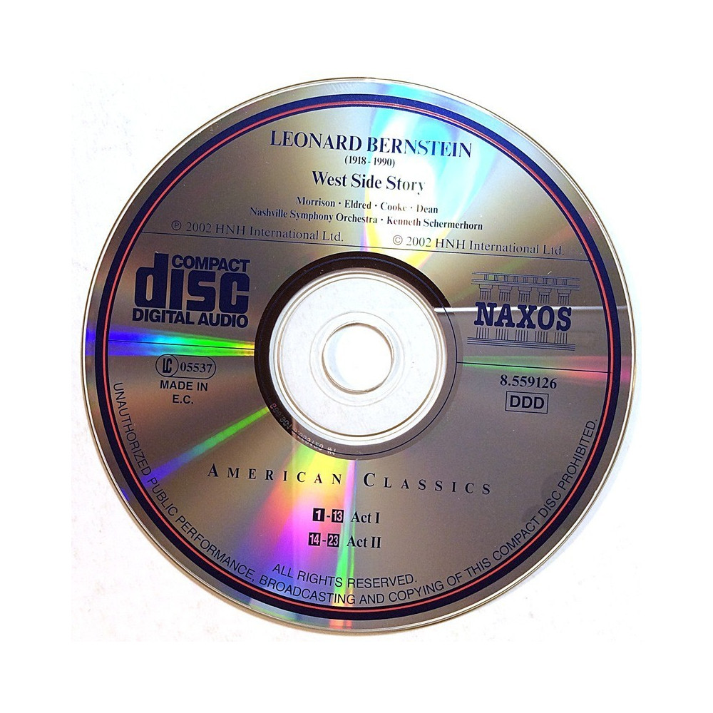 Bernstein Leonard: West Side Story  kansi Ei kuvakantta levy EX kanneton CD