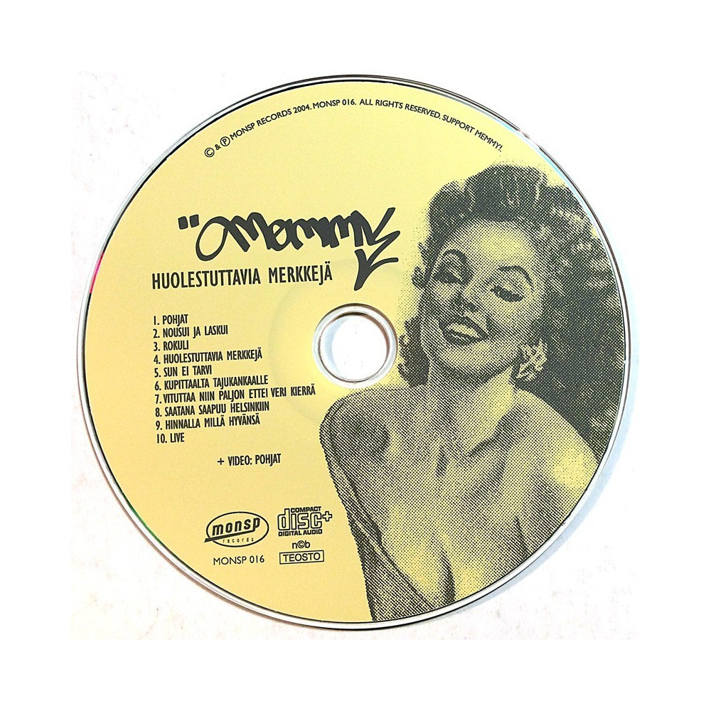 Memmy Posse 2004 MONSP 16 Huolestuttavia Merkkejä CD no sleeve