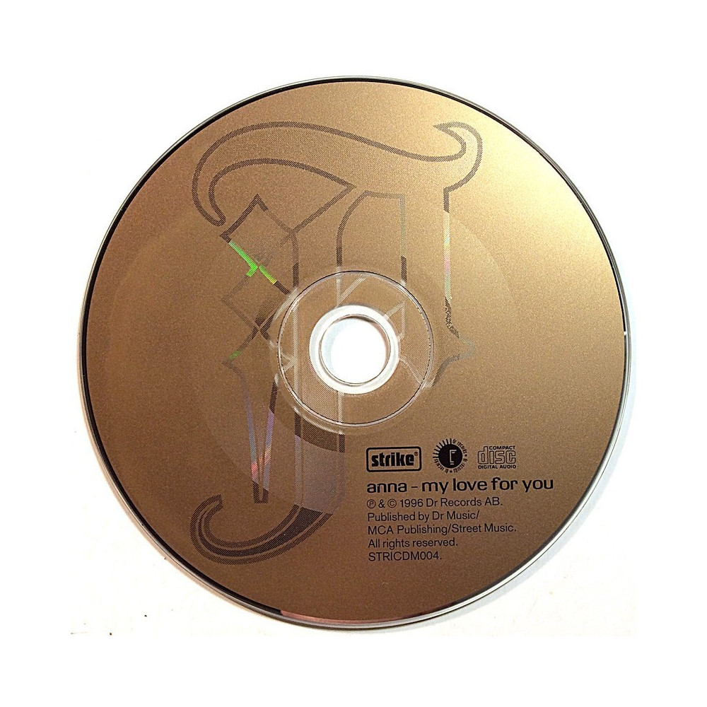 Anna 1996 STRICDM004 My Love For You CD no sleeve