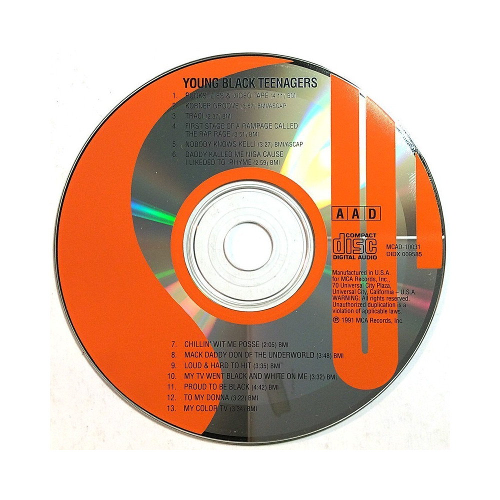 Young Black Teenagers: Young Black Teenagers -91  kansi Ei kuvakantta levy EX kanneton CD