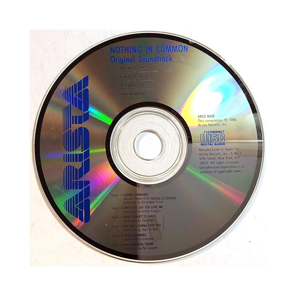 Original Soundtrack 1986 ARCD 8438 Nothing In Common CD no sleeve