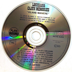 Manière Vilaine 1990 PS 65049 Louisiana Cajun Memories CD no sleeve
