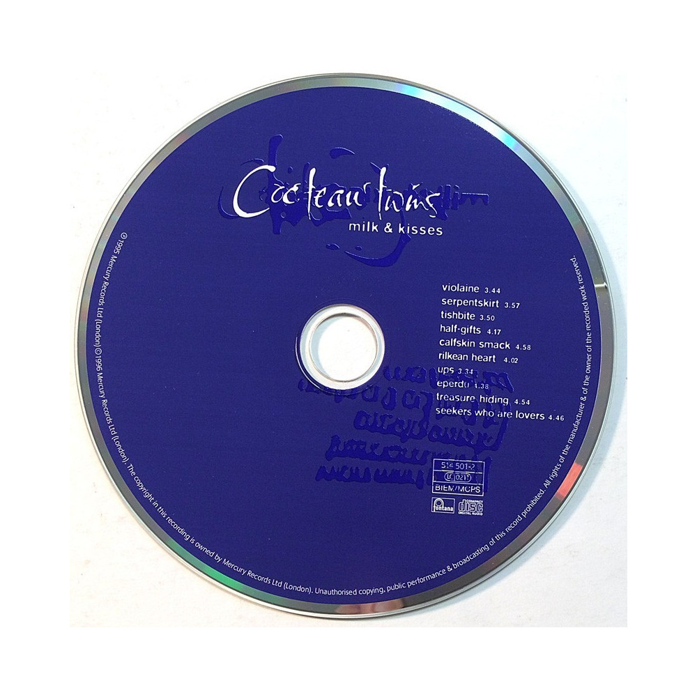 Cocteau Twins: Milk & Kisses  kansi Ei kuvakantta levy EX kanneton CD